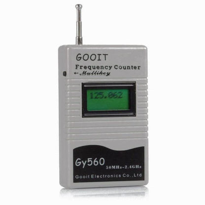 GY560 เครื่องวัดความถี่มือถือแบบพกพาเครื่องส่งรับวิทยุความถี่เครื่องมือวัด