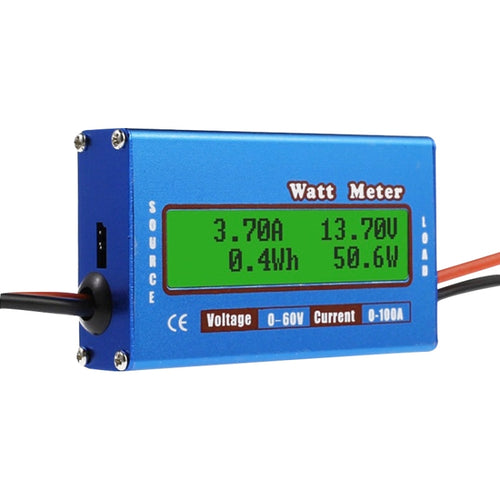 เครื่องบินรุ่น 0-100A 0-60V กระแสไฟฟ้าต่อเนื่อง 50A High Precision Wattmeter