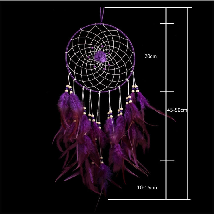 Creative ทอผ้าหัตถกรรมเครื่องประดับรถ Dreamcatcher แขวนผนังเครื่องประดับ