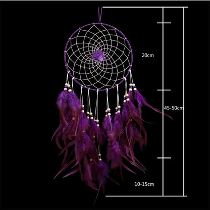 Creative ทอผ้าหัตถกรรมเครื่องประดับรถ Dreamcatcher แขวนผนังเครื่องประดับ