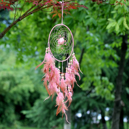 Creative ทอผ้าหัตถกรรมเครื่องประดับรถ Dreamcatcher แขวนผนังเครื่องประดับ