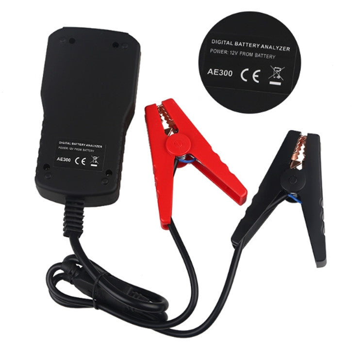 AE300 รถ 12V เครื่องวิเคราะห์เครื่องทดสอบแบตเตอรี่ดิจิตอล, Digital Battery Tester