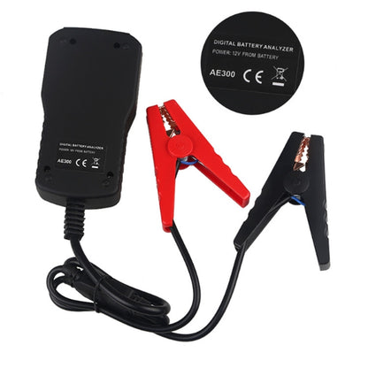 AE300 รถ 12V เครื่องวิเคราะห์เครื่องทดสอบแบตเตอรี่ดิจิตอล, Digital Battery Tester