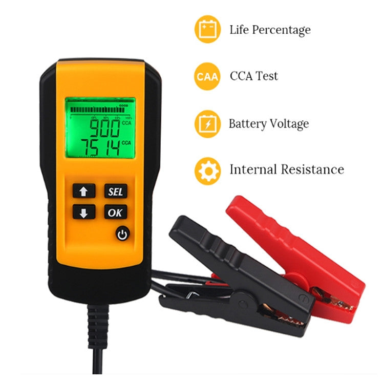 AE300 รถ 12V เครื่องวิเคราะห์เครื่องทดสอบแบตเตอรี่ดิจิตอล, Digital Battery Tester