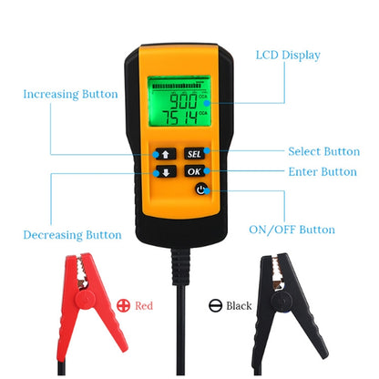 AE300 รถ 12V เครื่องวิเคราะห์เครื่องทดสอบแบตเตอรี่ดิจิตอล, Digital Battery Tester