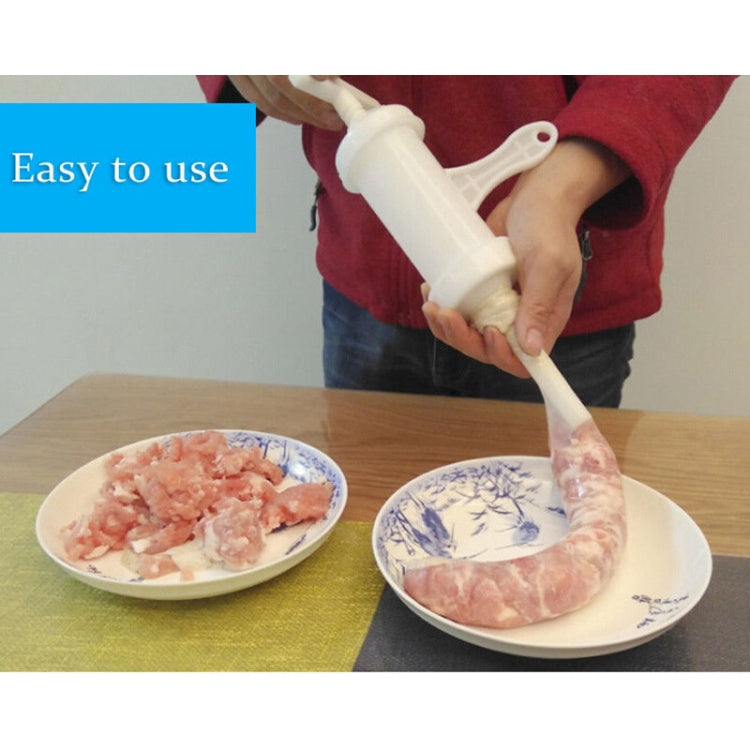 2 ชิ้นเครื่องไส้กรอกเนื้อ Stuffer FILLER มือเครื่องทำ Salami, 12x17x19cm