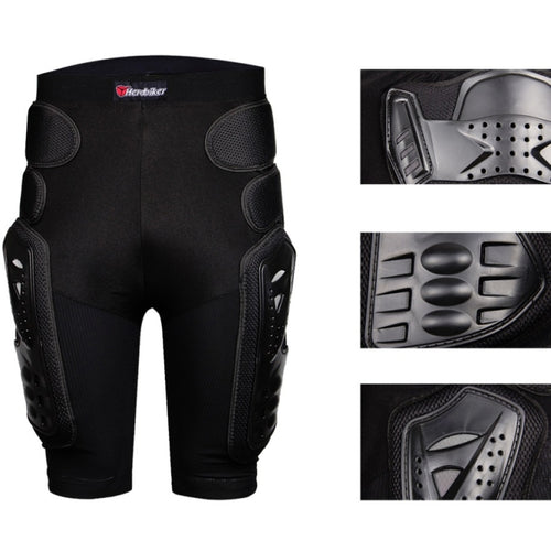 HEROBIKER MP1001B กางเกงเกราะออฟโรดสำหรับขี่มอเตอร์ไซค์แบบสั้นกางเกงป้องกันการตกกระแทก, S, M, L, XL, XXL