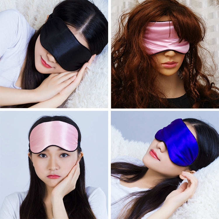 2 ชิ้น Pure Silk Sleep Rest Eye Mask เบาะ Shade Cover Travel Relax Aid Blindfolds