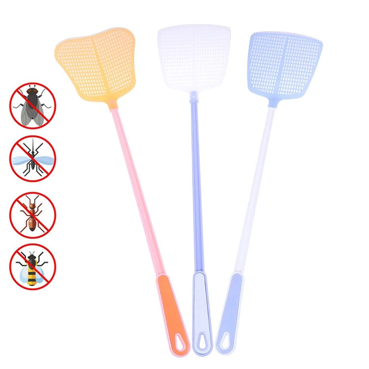 4 ชิ้นพลาสติกในครัวเรือนด้ามยาวบินผู้ตียุงผู้ตี, การจัดส่งสีสุ่ม, 1PC