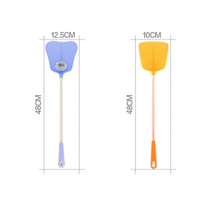 4 ชิ้นพลาสติกในครัวเรือนด้ามยาวบินผู้ตียุงผู้ตี, การจัดส่งสีสุ่ม, 1PC