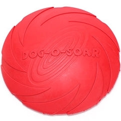 สัตว์เลี้ยงของเล่นสุนัขขนาดใหญ่ Flying Discs การฝึกอบรมลูกสุนัขของเล่นยาง Fetch Flying Disc Frisbee, 18x18x3cm