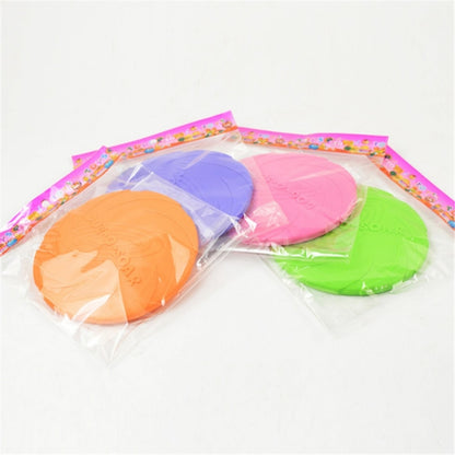 สัตว์เลี้ยงของเล่นสุนัขขนาดใหญ่ Flying Discs การฝึกอบรมลูกสุนัขของเล่นยาง Fetch Flying Disc Frisbee, 18x18x3cm