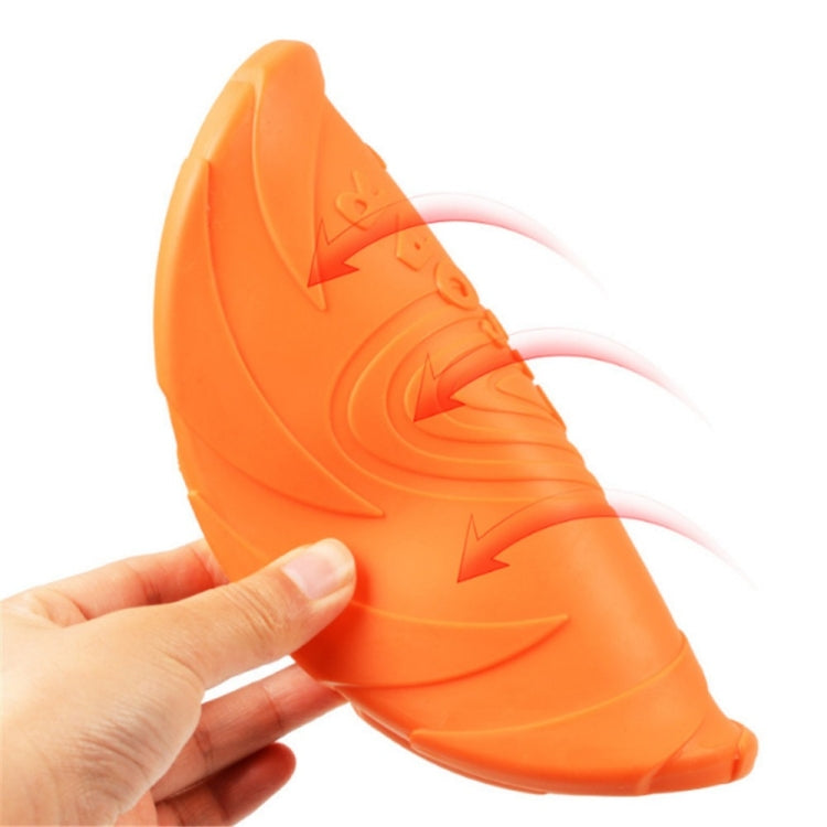 สัตว์เลี้ยงของเล่นสุนัขขนาดใหญ่ Flying Discs การฝึกอบรมลูกสุนัขของเล่นยาง Fetch Flying Disc Frisbee, 18x18x3cm