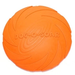 สัตว์เลี้ยงของเล่นสุนัขขนาดใหญ่ Flying Discs การฝึกอบรมลูกสุนัขของเล่นยาง Fetch Flying Disc Frisbee, 18x18x3cm