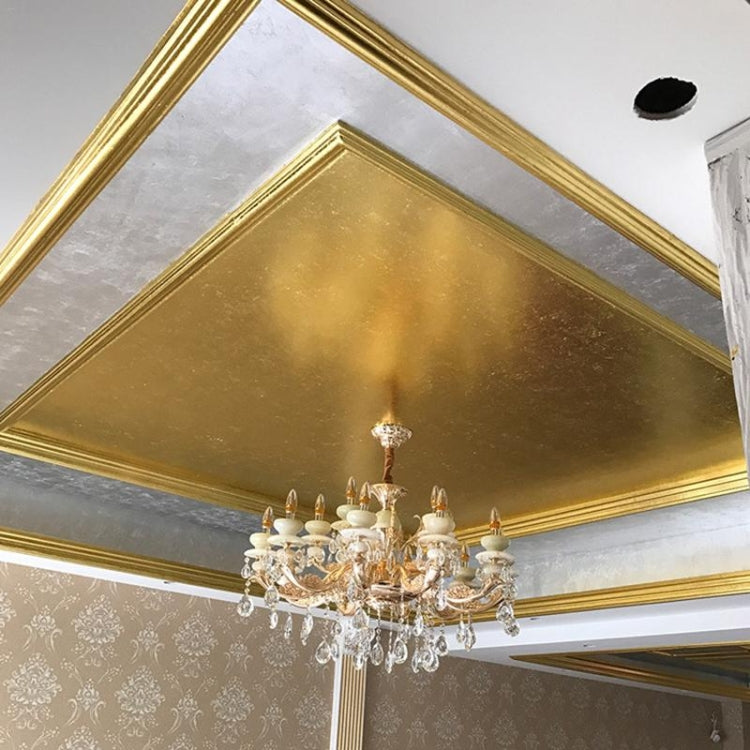 100 ชิ้น 9x9 เซนติเมตร Imitation Gold Leaf Hotel ตกแต่งสติกเกอร์