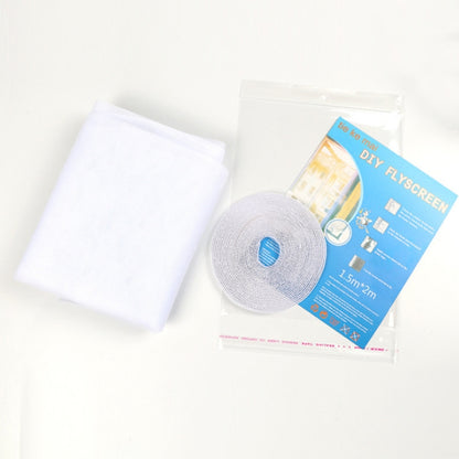 Fly Bug ยุงสุทธิประตูหน้าต่างสุทธิตาข่ายตาข่ายม่านหน้าจอ Protector Flyscreen แมลง DIY, 1.3x1.5cm, 2x1.5cm, 1.3x1.5m, 2x1.5m
