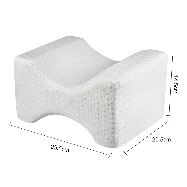 Orthopedic Memory Foam เข่า Wedge หมอนสำหรับ Sleeping อาการปวดตะโพกกลับ Hip Joint Pain Relief Contour ขาต้นขา Pad สนับสนุนเบาะ, White, White+bandage, Navy blue grid+bandage