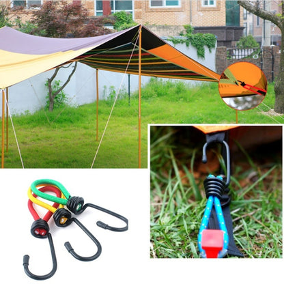 3 PCS Outdoor Camping เต็นท์เชือกยืดหยุ่นหัวเข็มขัดความยืดหยุ่นสูงสายรัดคงที่อุปกรณ์ตั้งแคมป์, การจัดส่งสีแบบสุ่ม, Elastic Rope Buckle
