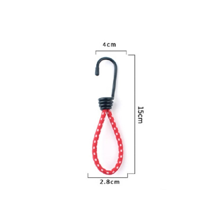 3 PCS Outdoor Camping เต็นท์เชือกยืดหยุ่นหัวเข็มขัดความยืดหยุ่นสูงสายรัดคงที่อุปกรณ์ตั้งแคมป์, การจัดส่งสีแบบสุ่ม, Elastic Rope Buckle