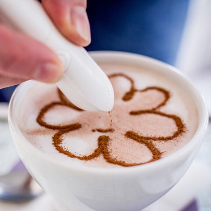 ใหม่ไฟฟ้า Latte Art ปากกาสำหรับเค้กกาแฟปากกาสำหรับเครื่องเทศเค้กตกแต่งปากกากาแฟแกะสลักปากกา Baking Pastry เครื่องมือ