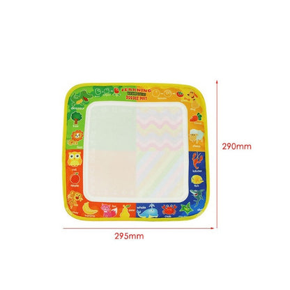 3 PCS Magic Graffiti Water Writing Cloth เด็กกระดานวาดภาพพับได้พร้อมปากกาขนาด: 29 ซม. x 29 ซม