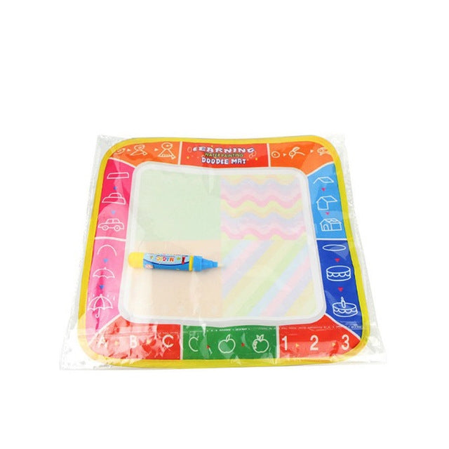 3 PCS Magic Graffiti Water Writing Cloth เด็กกระดานวาดภาพพับได้พร้อมปากกาขนาด: 29 ซม. x 29 ซม