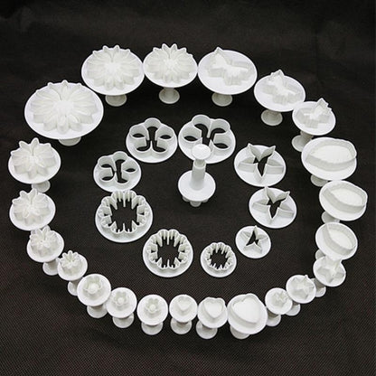 เครื่องมือตกแต่งเค้กFondant Plunger Cuttersบิสกิตเค้กแม่พิมพ์Bakewareอุปกรณ์เสริม, Cake Decorating Tools
