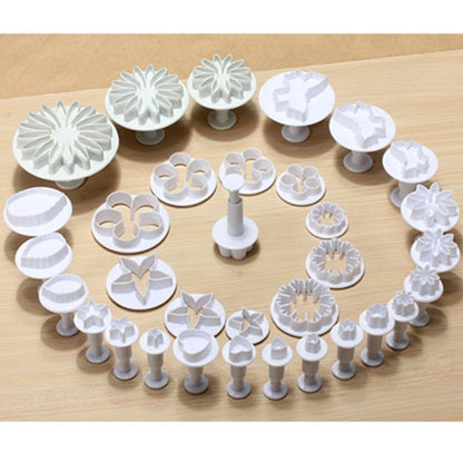 เครื่องมือตกแต่งเค้กFondant Plunger Cuttersบิสกิตเค้กแม่พิมพ์Bakewareอุปกรณ์เสริม, Cake Decorating Tools