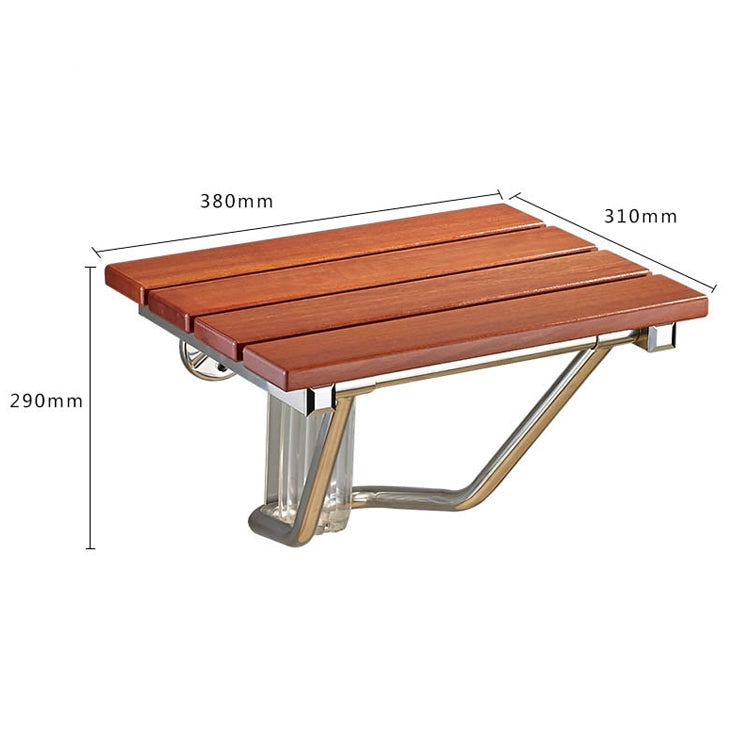 เก้าอี้อาบน้ำพักผ่อนติดผนังไม้เนื้อแข็งพับได้, F Fype Folding Solid Chair