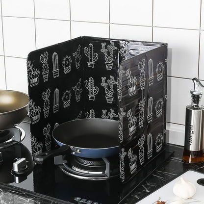 2 PCS เตาแก๊สอลูมิเนียมฟอยล์แผ่นน้ำมัน KITCHEN Splash GUARD สูงอุณหภูมิน้ำมันฉนวนกันความร้อน