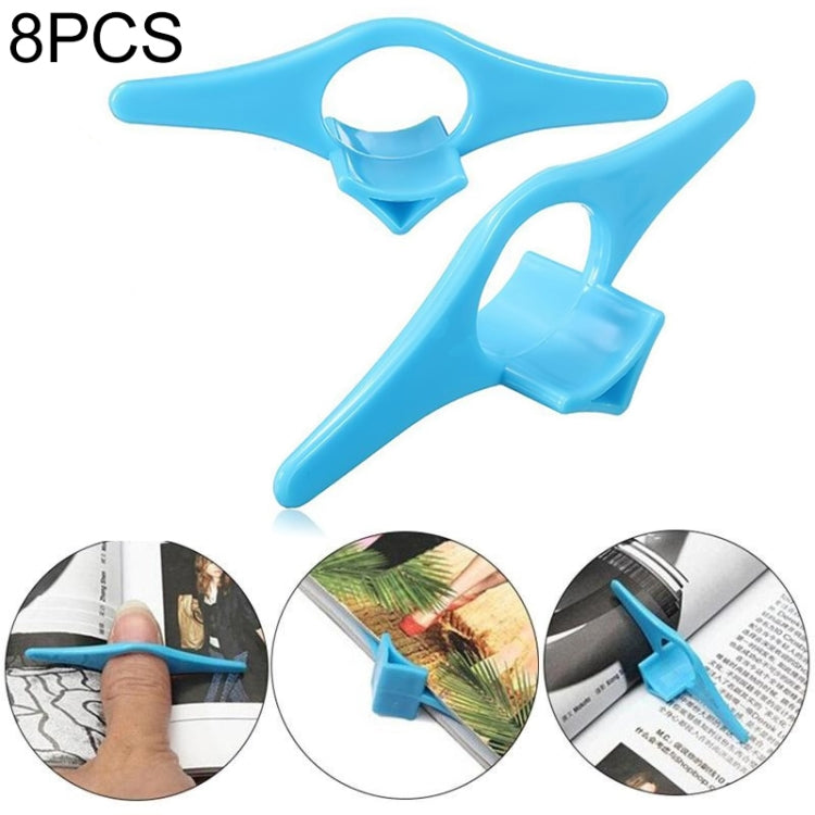 8 PCS Thumb สะดวกผู้ถือหนังสือมัลติฟังก์ชั่นบุ๊คมาร์ค Finger Ring Book Marker, Thumb Shaped