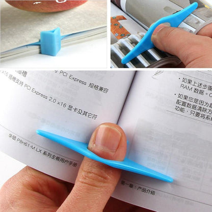 8 PCS Thumb สะดวกผู้ถือหนังสือมัลติฟังก์ชั่นบุ๊คมาร์ค Finger Ring Book Marker, Thumb Shaped