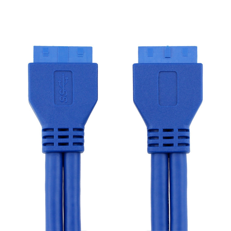 50ซม.USB3.0สายเมนบอร์ด20pinสายแม่-หญิงการแปลงF-F