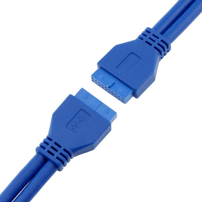 50ซม.USB3.0สายเมนบอร์ด20pinสายแม่-หญิงการแปลงF-F