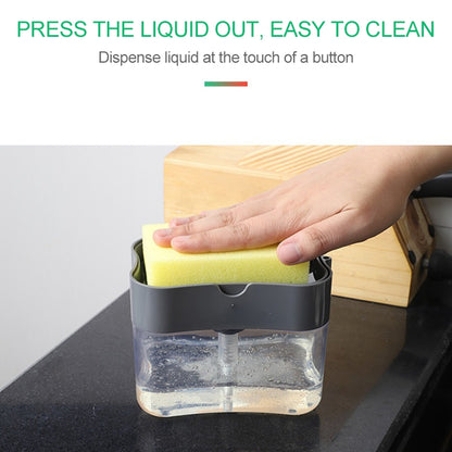 กดเครื่องจ่ายสบู่เหลวในครัวผงซักฟอกล้าง Presser, Gray
