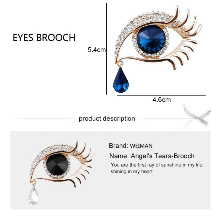 แฟชั่น Angel Tears เข็มกลัด Pin เพชร Eyelash Corsage