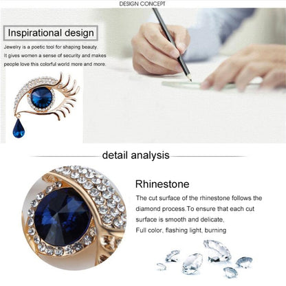 แฟชั่น Angel Tears เข็มกลัด Pin เพชร Eyelash Corsage