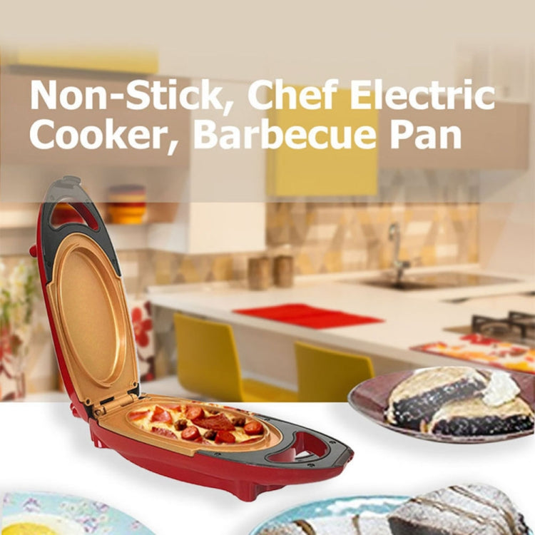 Double-Coated Smokeless Non-stick 5 นาที Chef หม้อหุงข้าวไฟฟ้ากระทะบาร์บีคิวหม้อพิซซ่า, US Plug, EU Plug, UK Plug, AU Plug