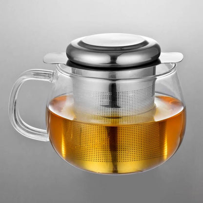 ที่กรองชาสแตนเลสพร้อมฝาปิดเป็นถาดกรองชาหยด, Stainless Steel Tea Infuser