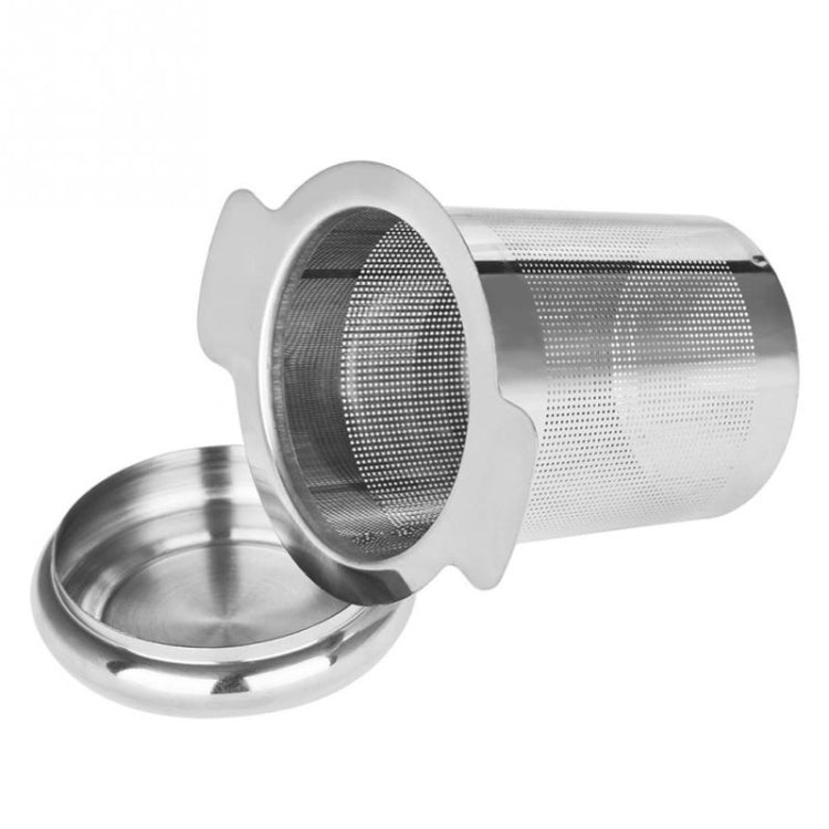 ที่กรองชาสแตนเลสพร้อมฝาปิดเป็นถาดกรองชาหยด, Stainless Steel Tea Infuser