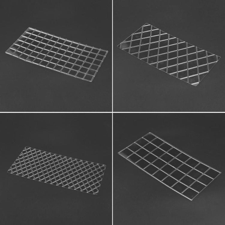 แม่พิมพ์พิมพ์เค้ก DIY Wexture 2 ชุด, Plaid pattern, Roll rattan