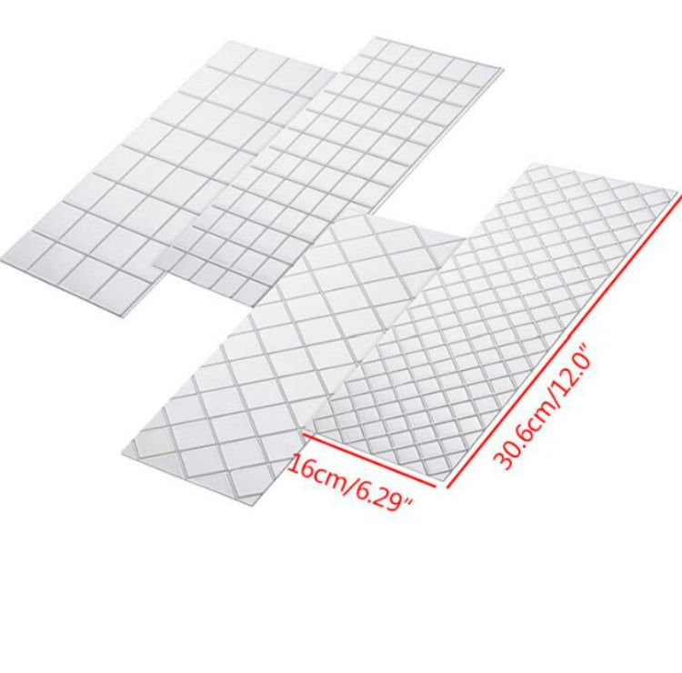 แม่พิมพ์พิมพ์เค้ก DIY Wexture 2 ชุด, Plaid pattern, Roll rattan
