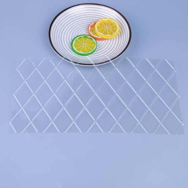 แม่พิมพ์พิมพ์เค้ก DIY Wexture 2 ชุด, Plaid pattern, Roll rattan
