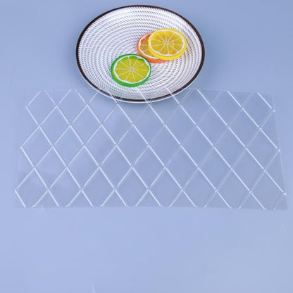 แม่พิมพ์พิมพ์เค้ก DIY Wexture 2 ชุด, Plaid pattern, Roll rattan