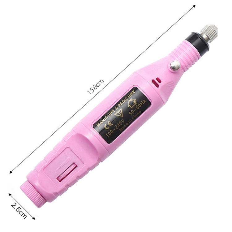 1 ชุด Power Professional เครื่องแต่งเล็บไฟฟ้าปากกาเล็บเท้าเล็บแฟ้มเล็บเครื่องมือ 6 bits เจาะเครื่องเจาะเล็บ, US Plug White, EU Plug White, EU Plug Black