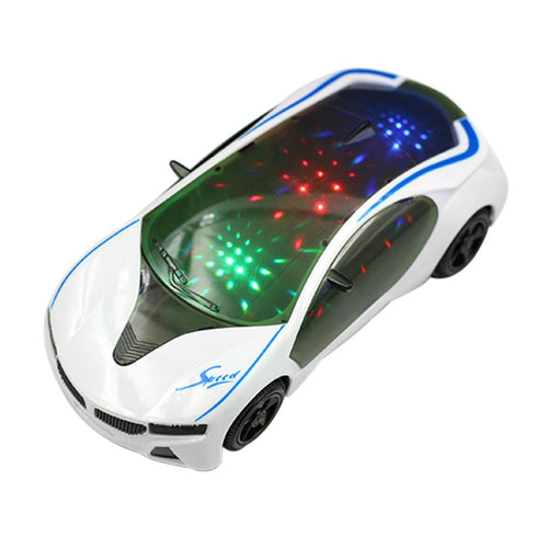 3D Supercar สไตล์ไฟฟ้าของเล่นล้อไฟเพลงร้องเพลงเด็กชายหญิงของขวัญไฟฟ้า Universal, 3D Supercar Electric Toy