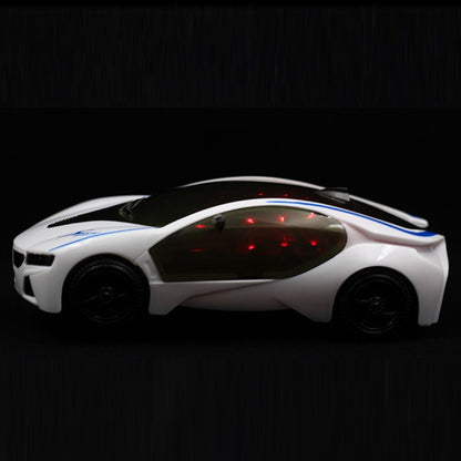3D Supercar สไตล์ไฟฟ้าของเล่นล้อไฟเพลงร้องเพลงเด็กชายหญิงของขวัญไฟฟ้า Universal, 3D Supercar Electric Toy