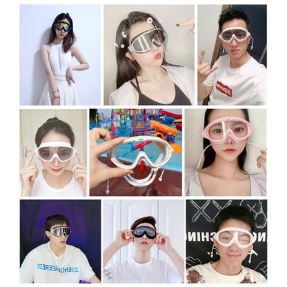 JIEHU JH8208DMJS กรอบขนาดใหญ่กันน้ำและป้องกันหมอกแว่นตาว่ายน้ำความละเอียดสูงป้องกันดวงตา, JH8208DMJS(Smoke Green White), JH8208DMJS(Smoke Black), JH8208DMJS(Transparent White), JH8208DMJS(Transparent Pink), JH8208DMJS(Transparent Green)