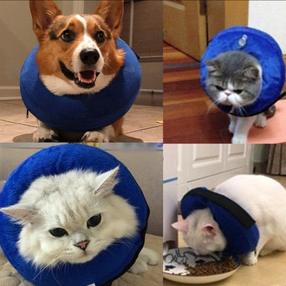 ปลอกคอสุนัข PVC Inflatable Pet Anti-snatch Collar, S, M, L, XL