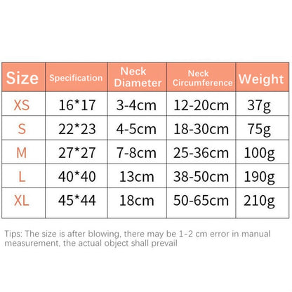 ปลอกคอสุนัข PVC Inflatable Pet Anti-snatch Collar, S, M, L, XL